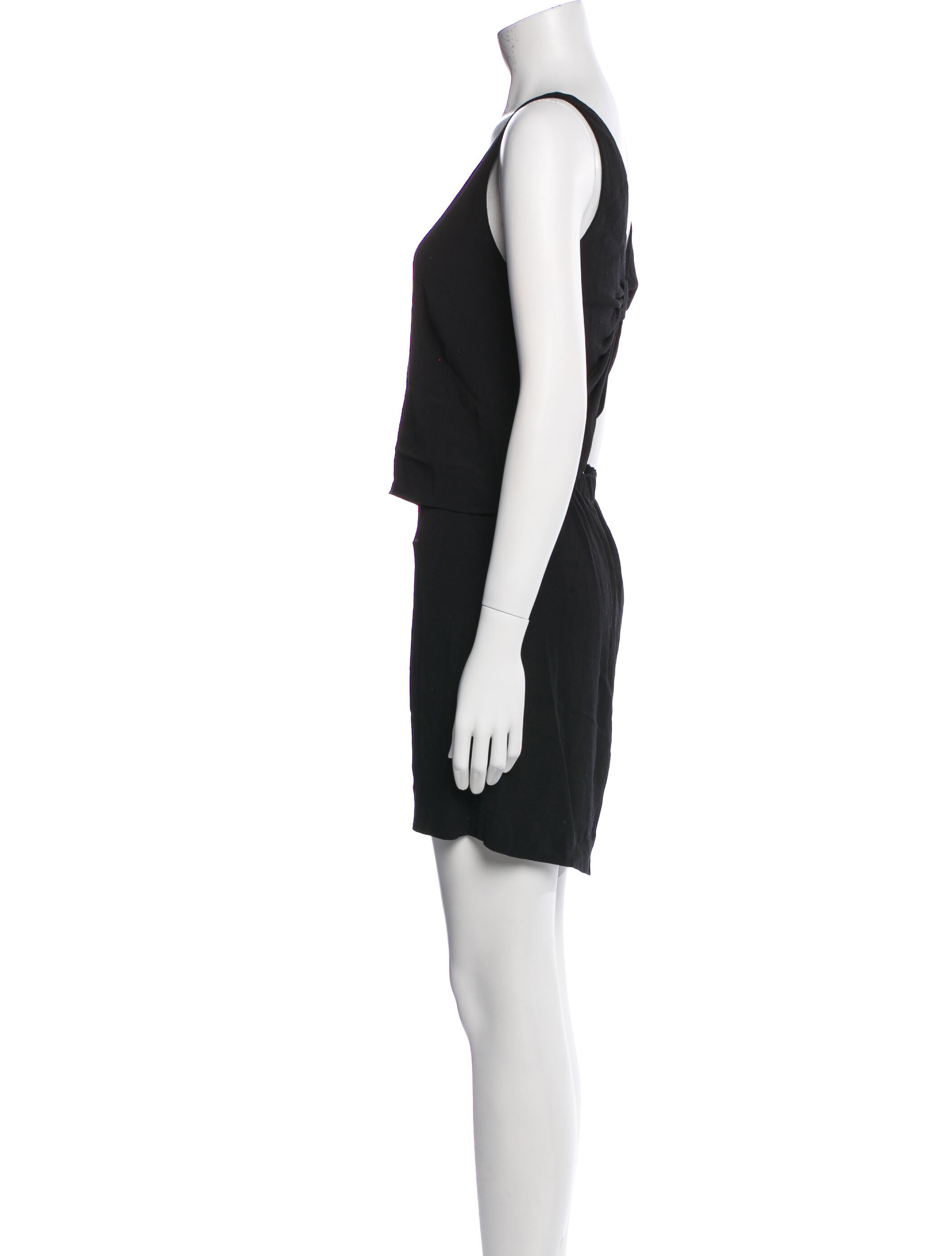 Sandro V-Neck Mini Dress