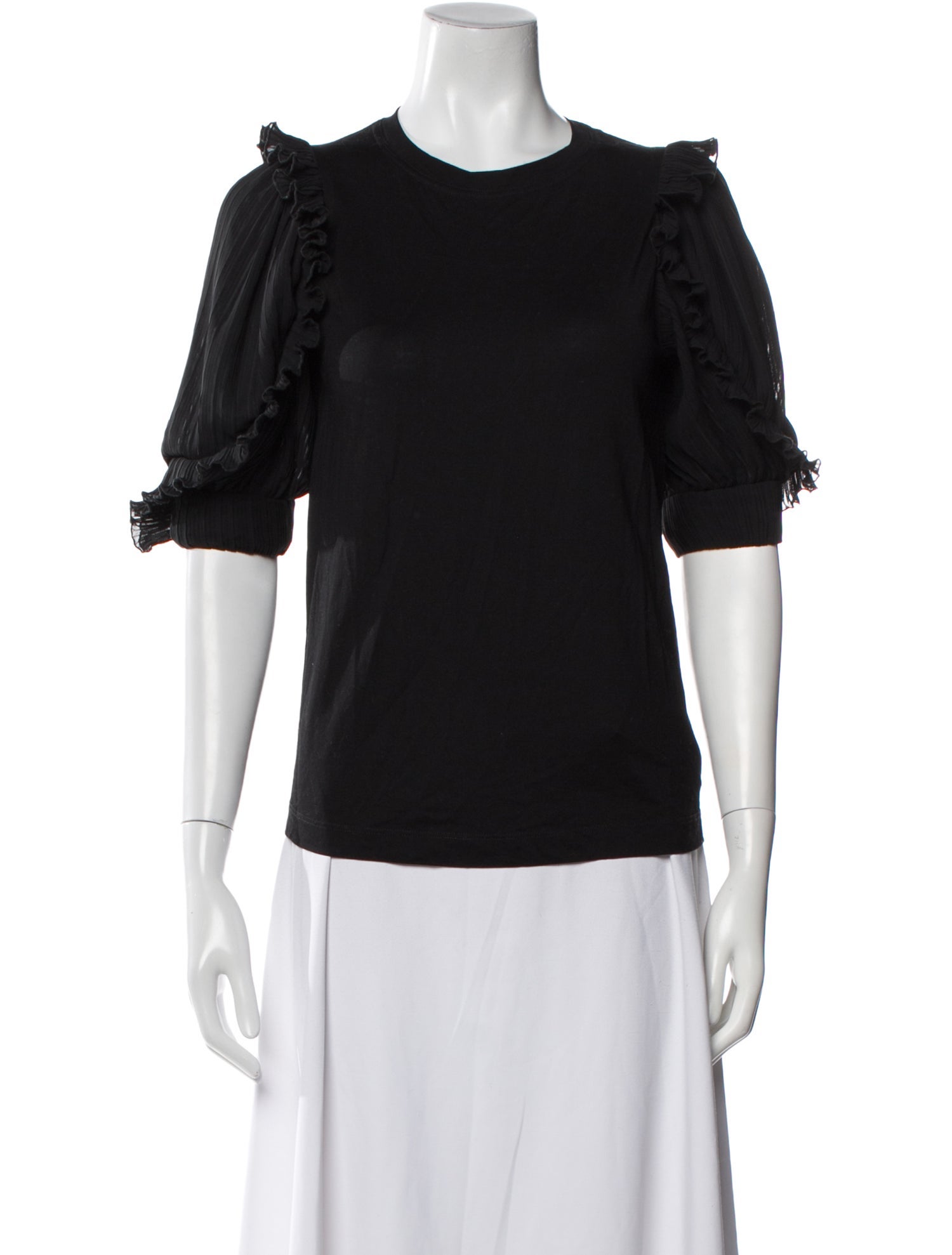 Sandro Crew Neck Short Sleeve Top