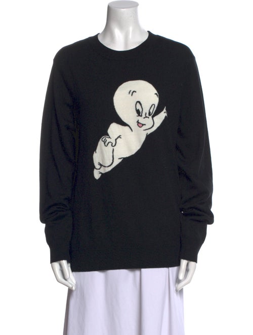 Sandro Wool Graphic Print Sweater