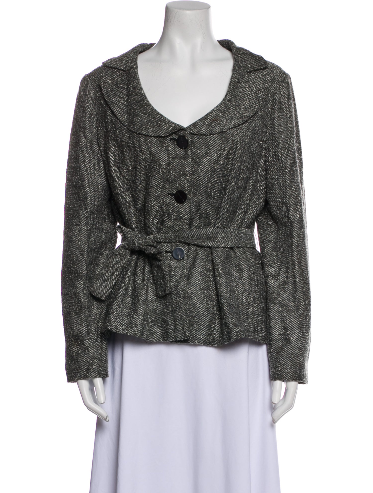 Sandro Tweed Pattern Evening Jacket