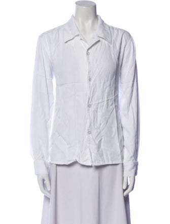 Sandro Long Sleeve Button-Up Top