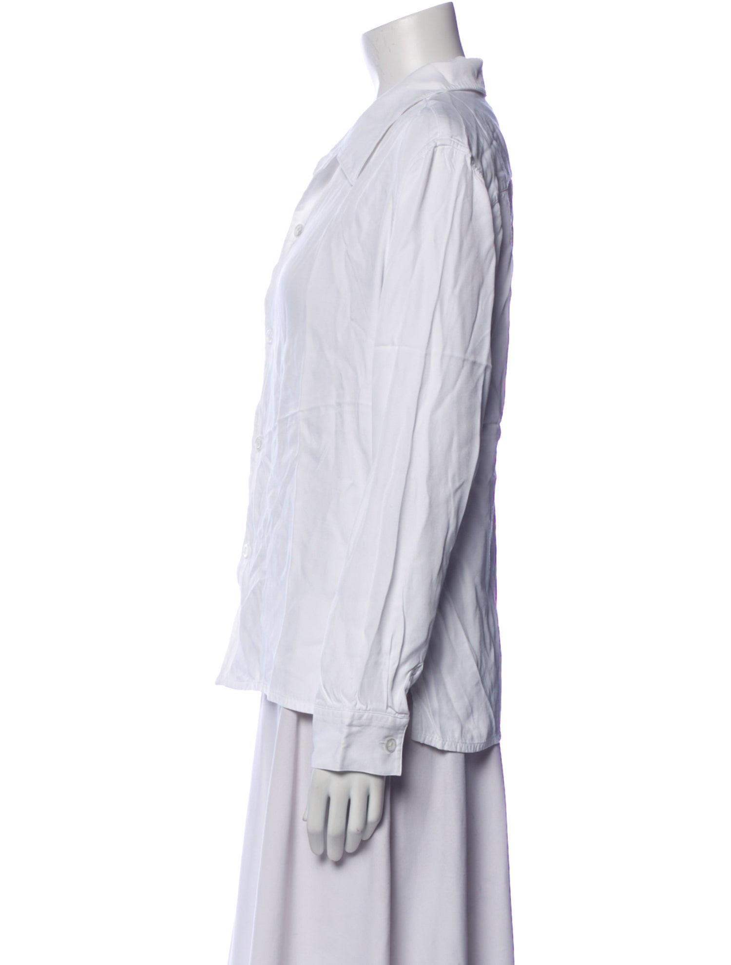 Sandro Long Sleeve Button-Up Top