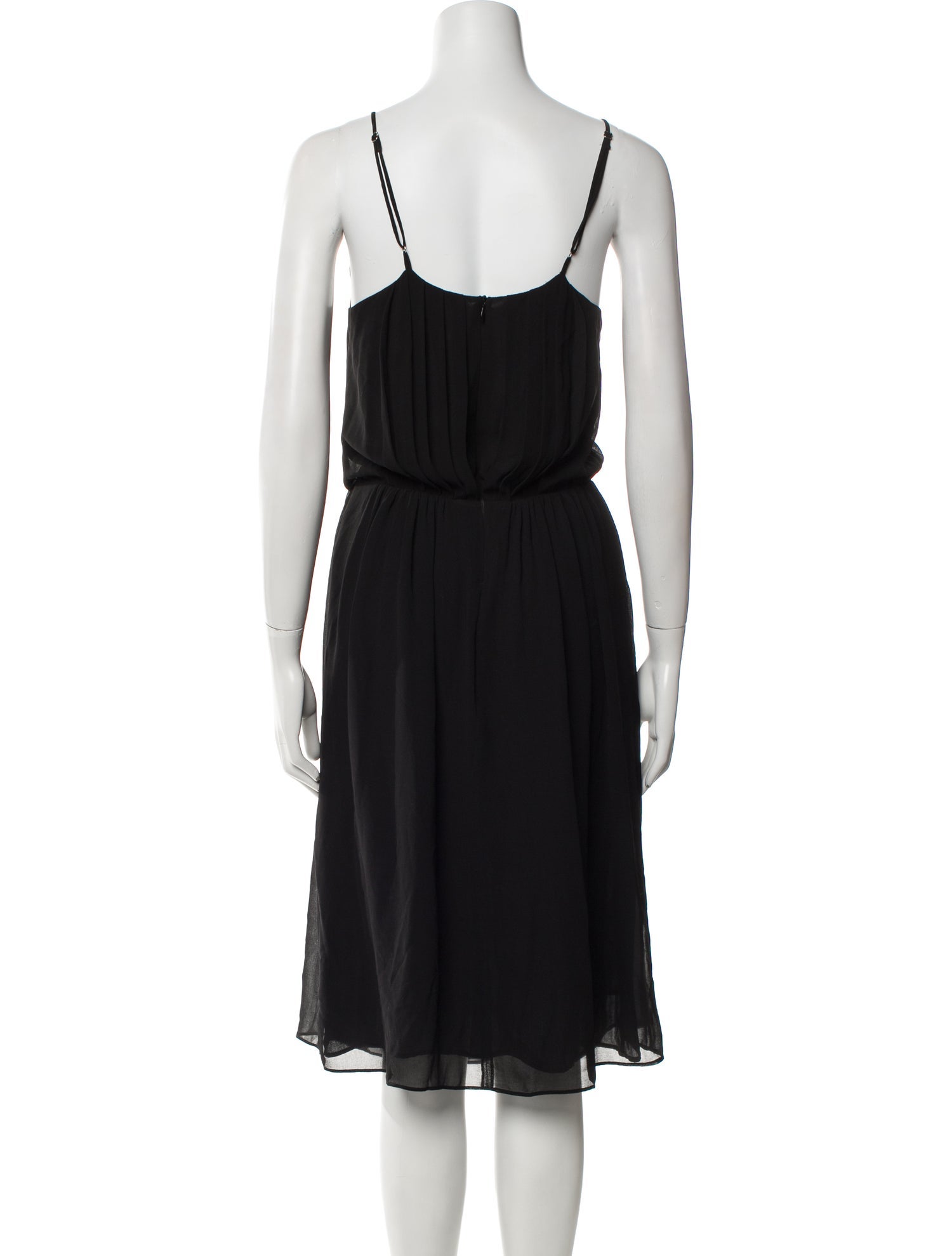 Sandro Scoop Neck Midi Length Dress