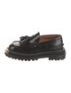 Sandro Patent Leather Tassel Accents Loafers