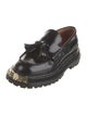 Sandro Patent Leather Tassel Accents Loafers