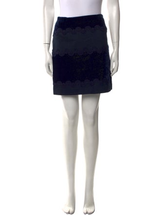 Sandro Embroidered Accent Mini Skirt