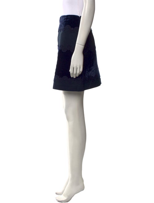 Sandro Embroidered Accent Mini Skirt
