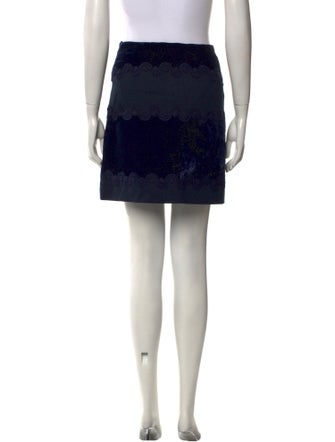 Sandro Embroidered Accent Mini Skirt