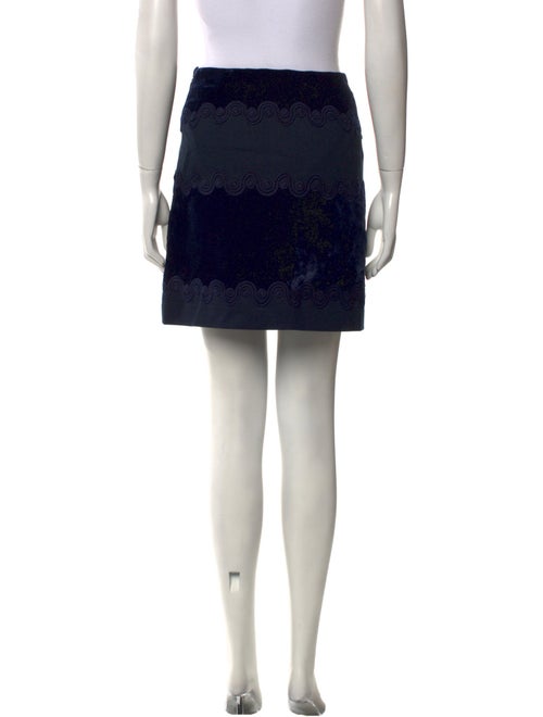 Sandro Embroidered Accent Mini Skirt