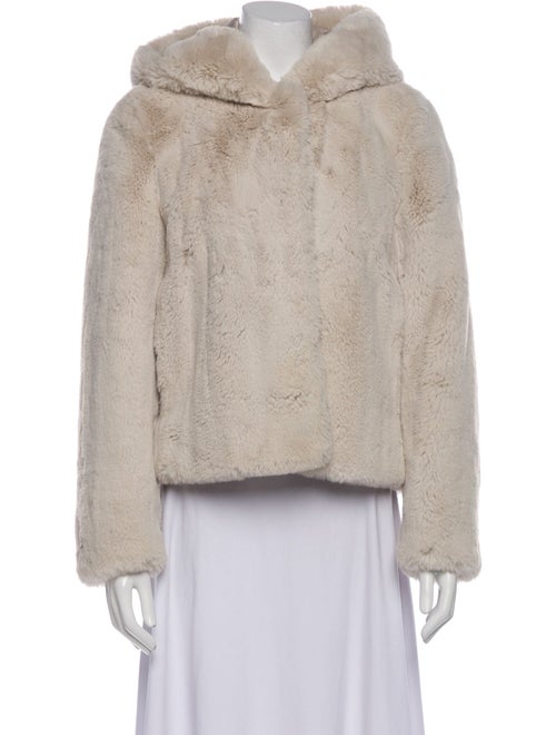 Sandro Faux Fur Jacket