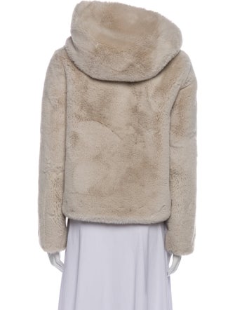 Sandro Faux Fur Jacket