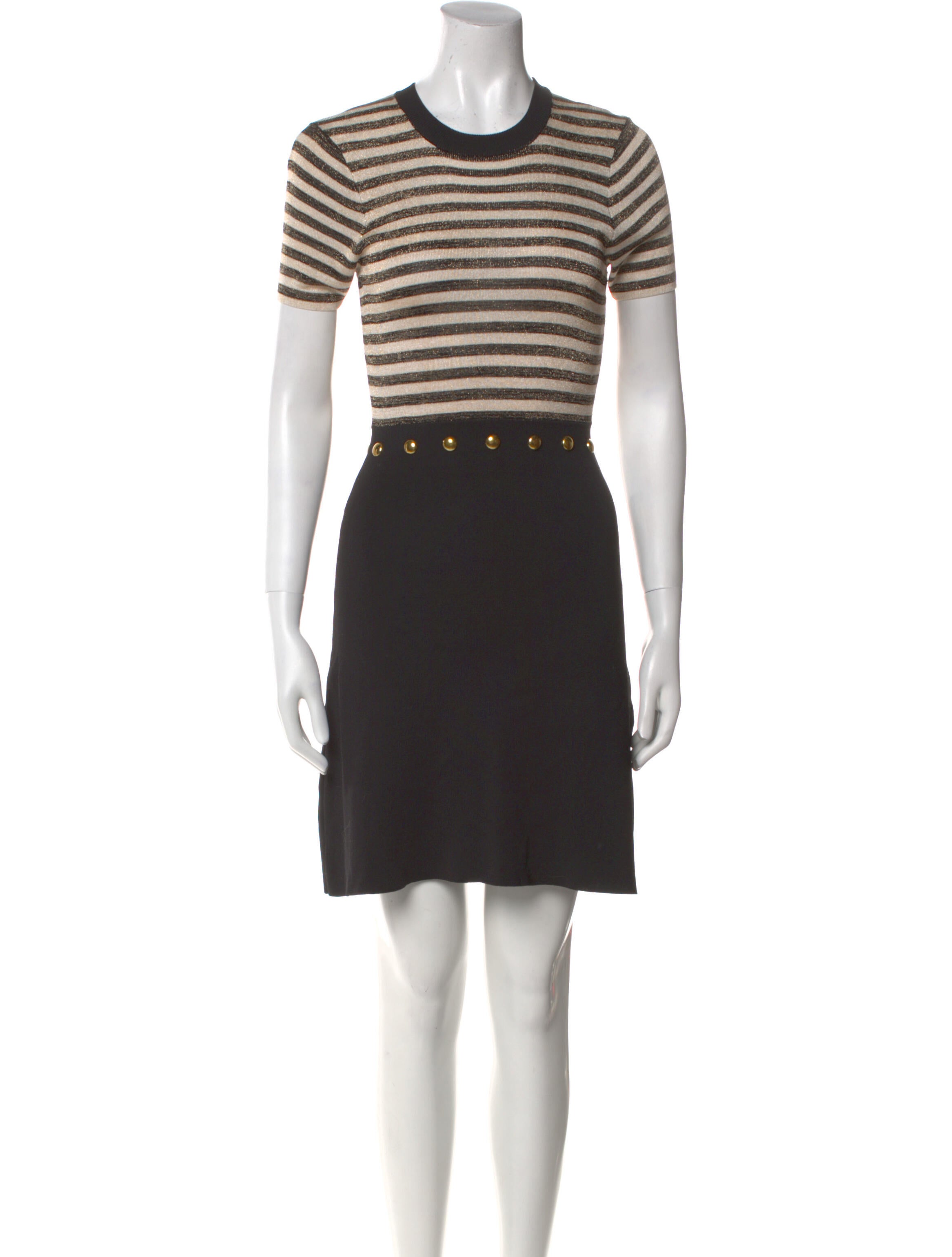 Sandro Crew Neck Mini Dress