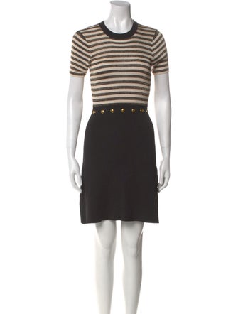 Sandro Crew Neck Mini Dress