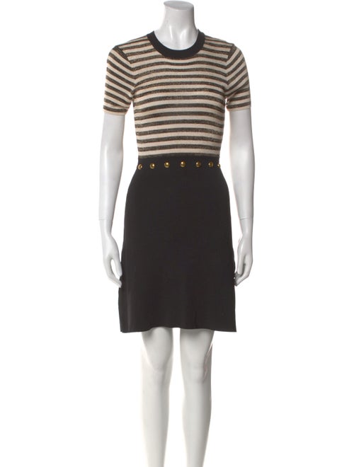 Sandro Crew Neck Mini Dress