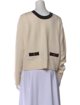 Sandro Wool Colorblock Pattern Sweater