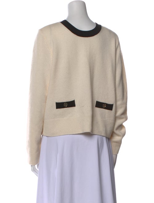 Sandro Wool Colorblock Pattern Sweater