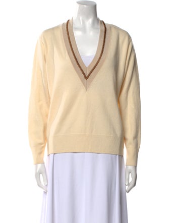 Sandro Merino Wool V-Neck Sweater