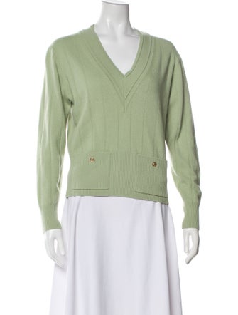 Sandro Wool V-Neck Sweater