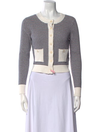 Sandro Striped Crew Neck Sweater