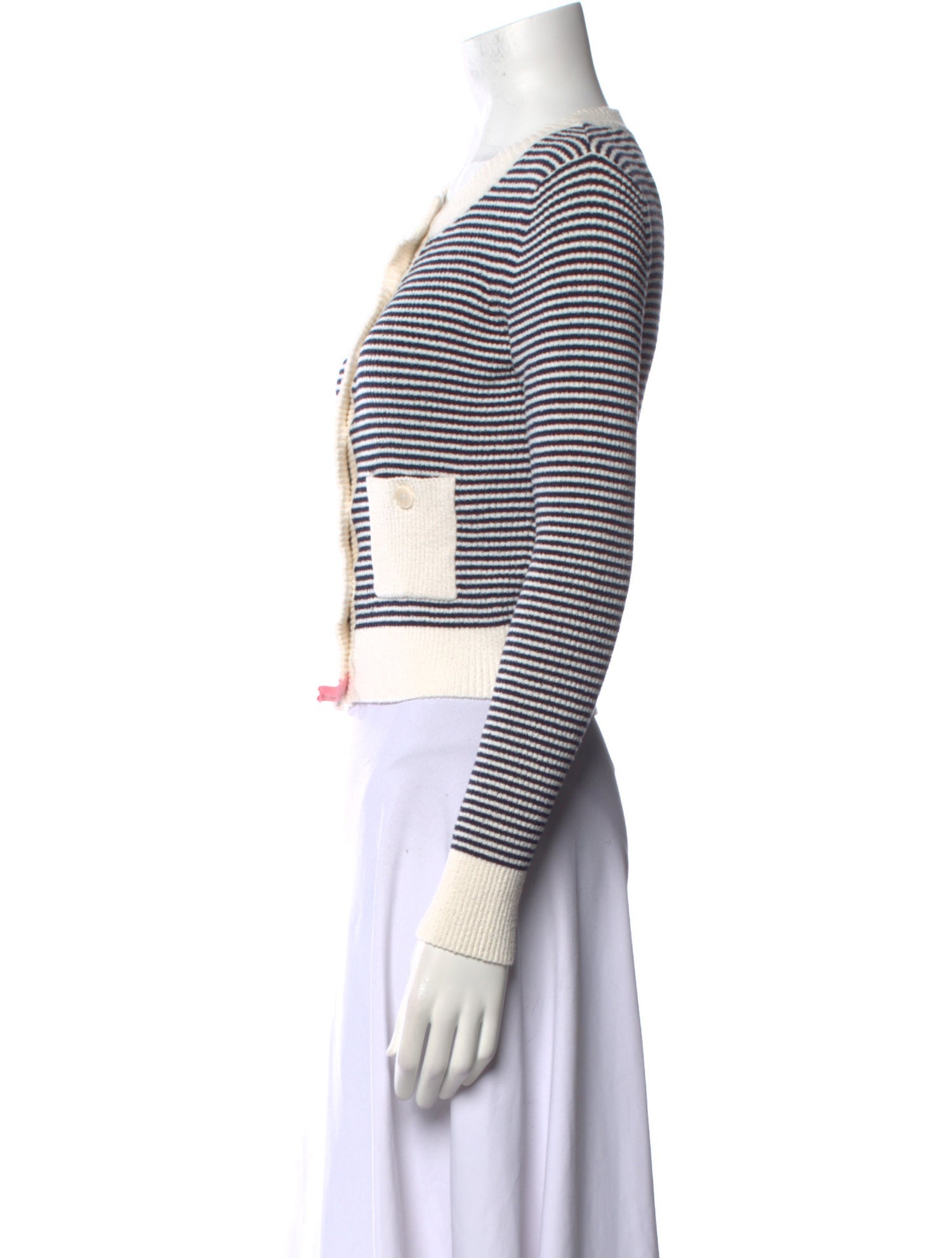 Sandro Striped Crew Neck Sweater