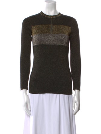 Sandro Crew Neck Long Sleeve Top