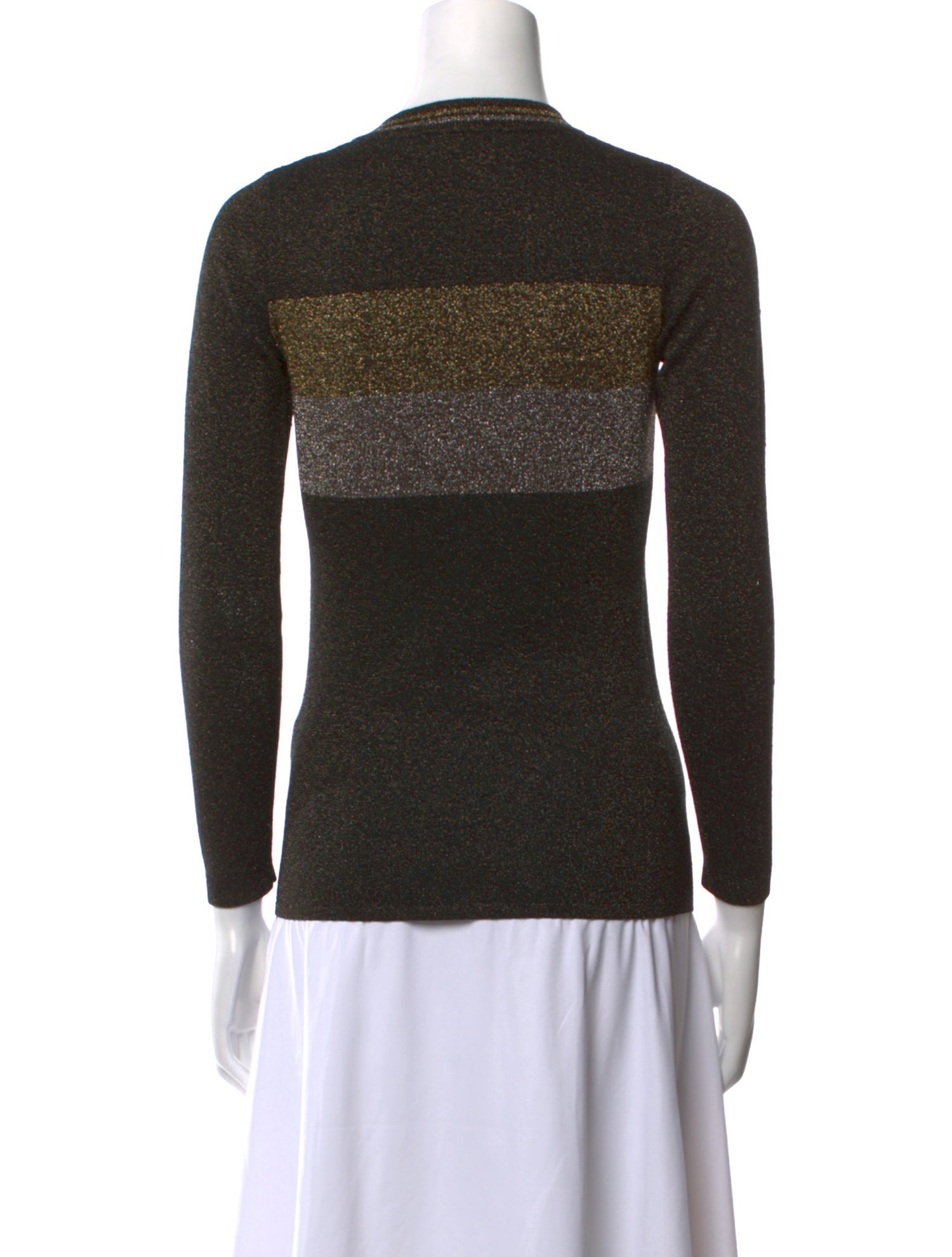 Sandro Crew Neck Long Sleeve Top