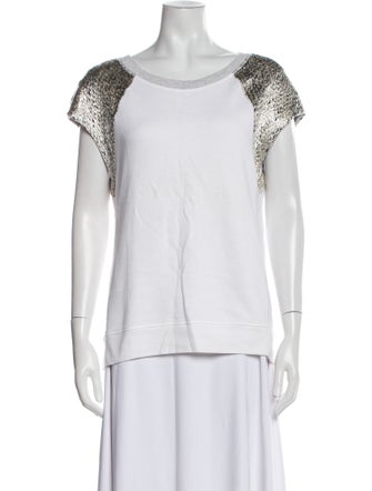 Sandro Scoop Neck Short Sleeve T-Shirt