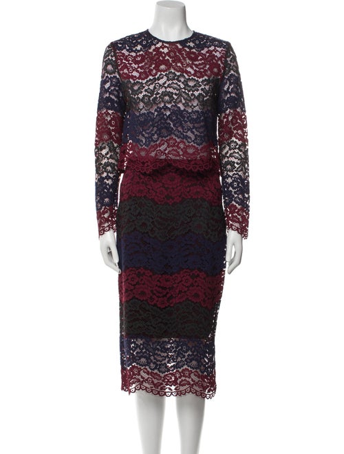 Sandro Lace Pattern Skirt Set