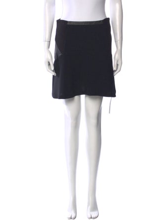 Sandro Lamb Leather Mini Skirt