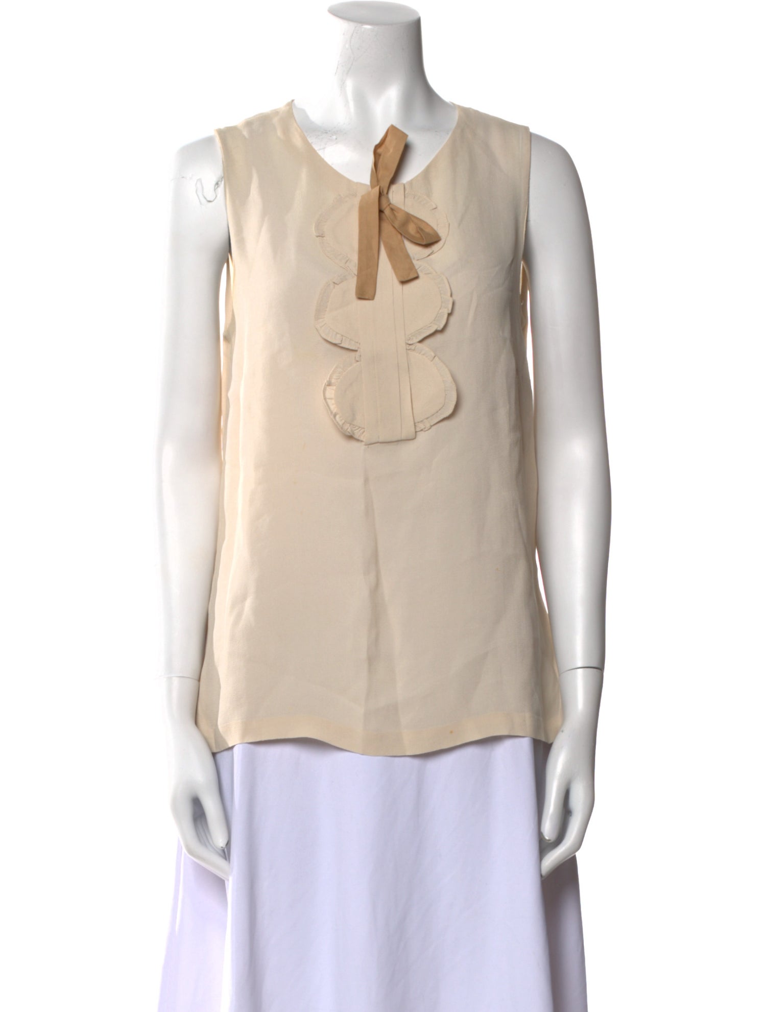 Sandro V-Neck Sleeveless Top