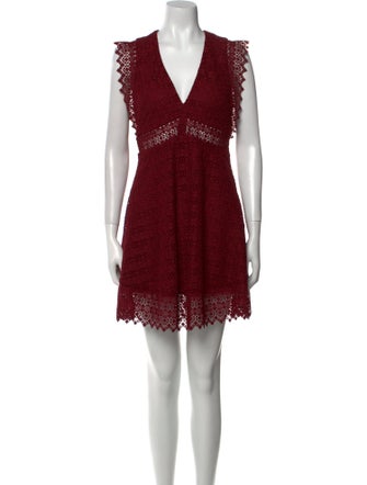 Sandro V-Neck Mini Dress