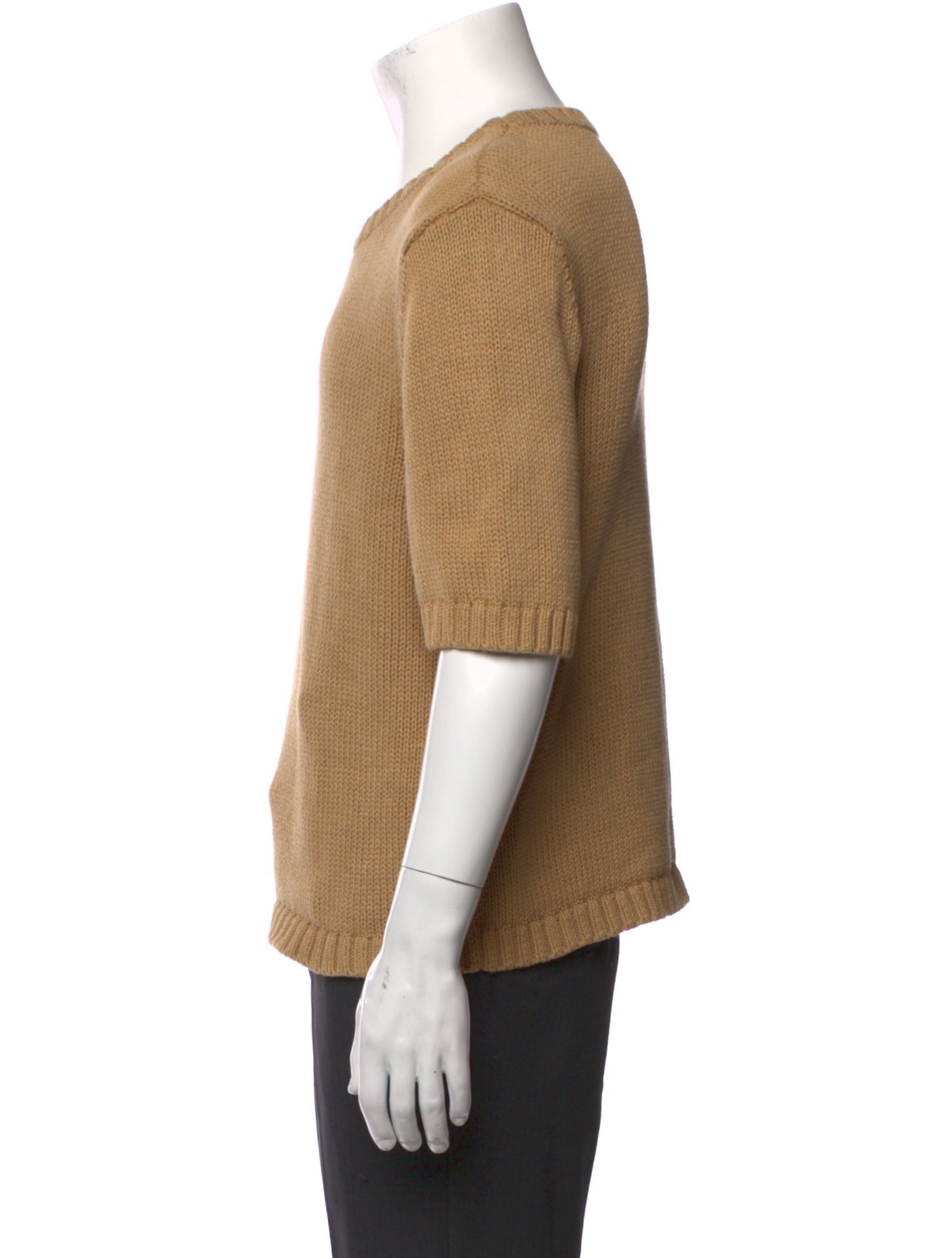 Sandro Crew Neck Three-Quarter Sleeve Pullover