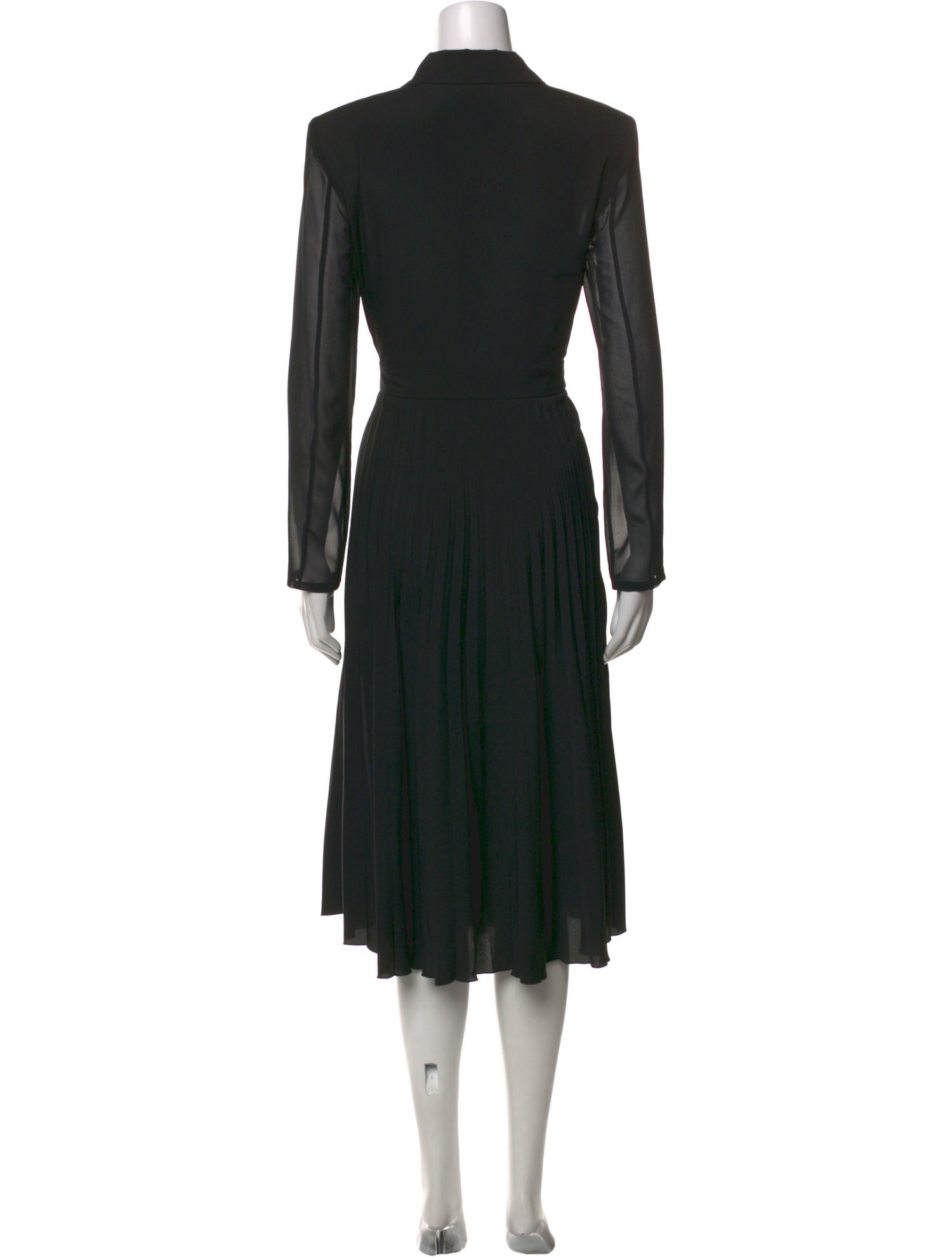 Sandro V-Neck Midi Length Dress