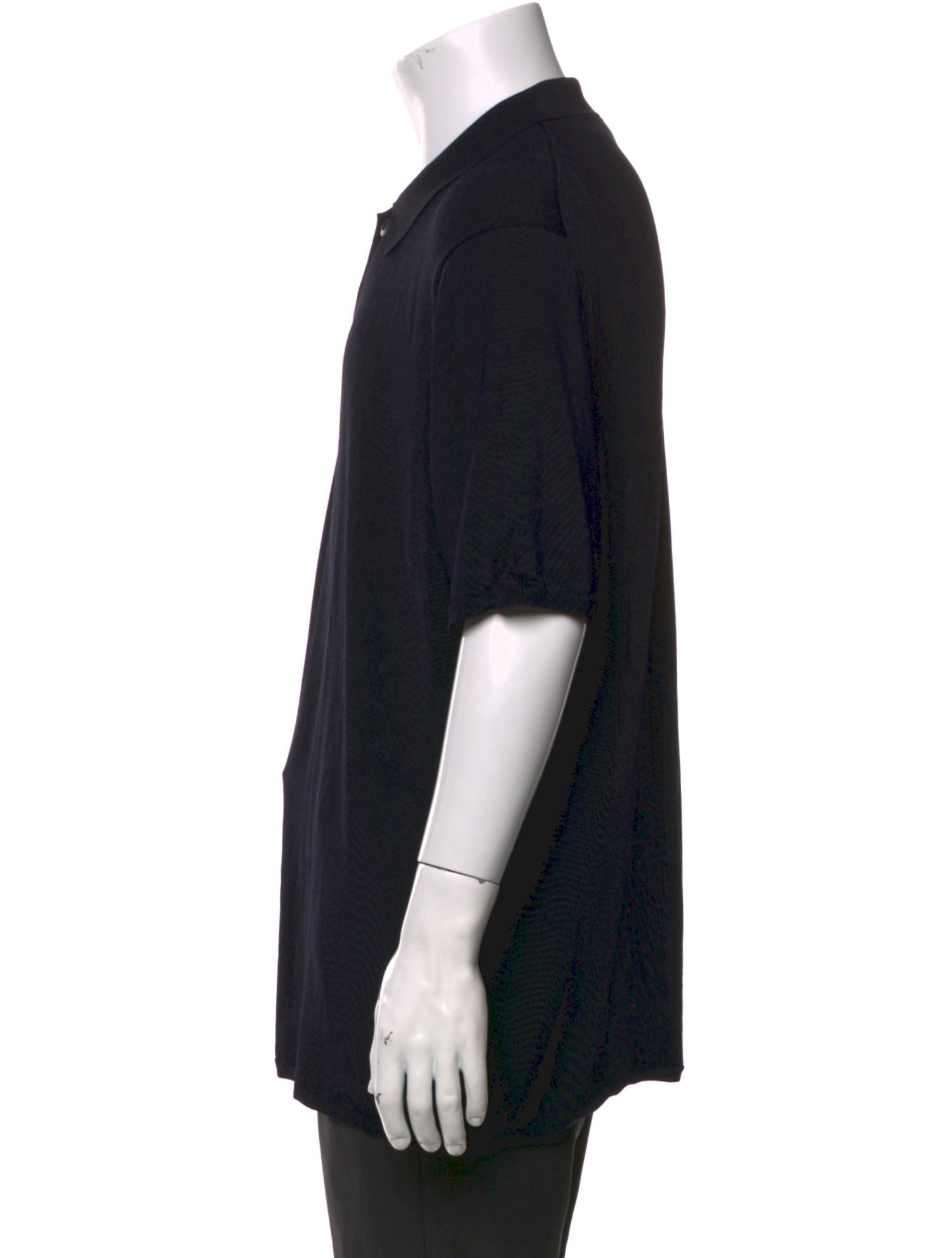 Sandro Collar Short Sleeve Polo Shirt