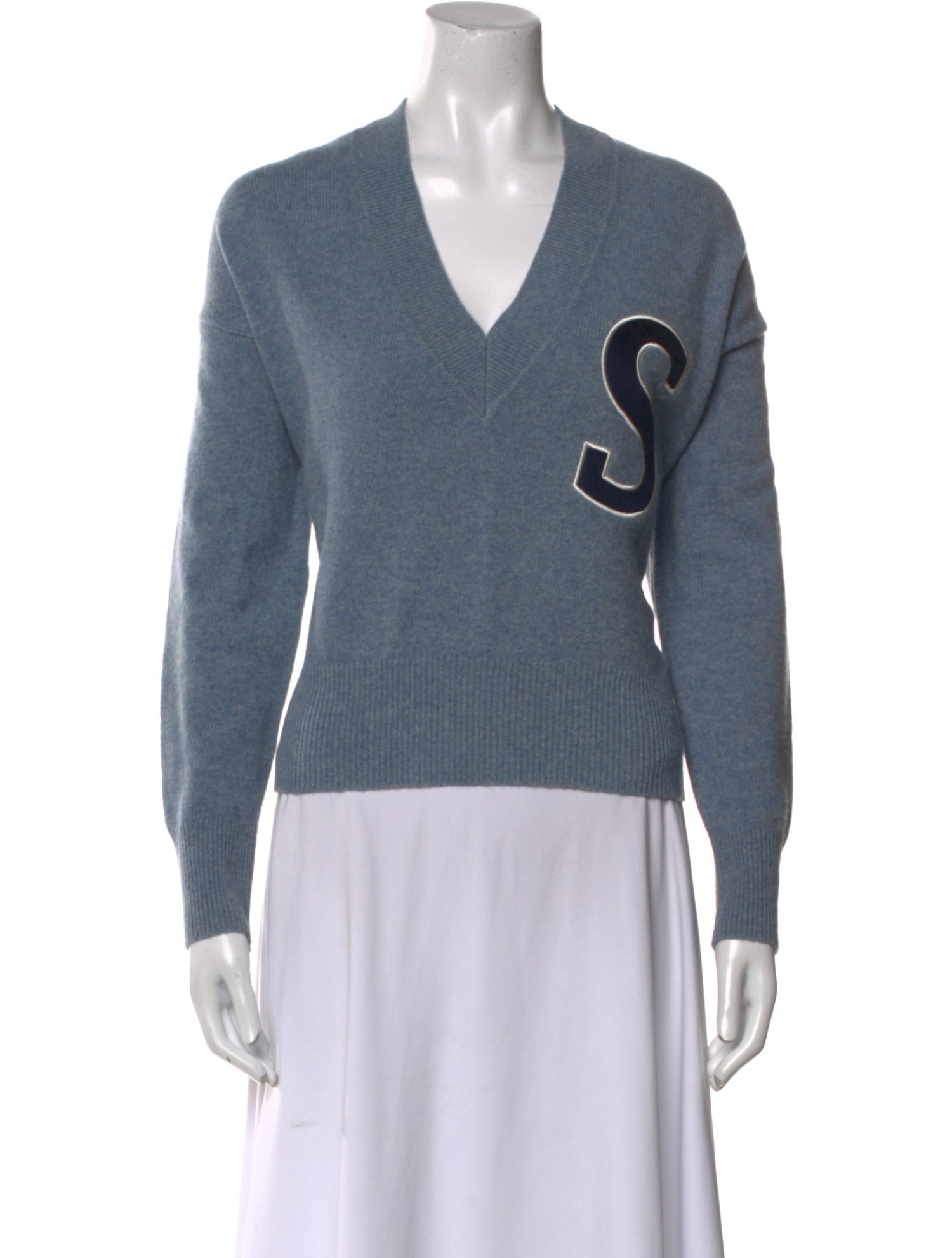 Sandro Wool V-Neck Sweater