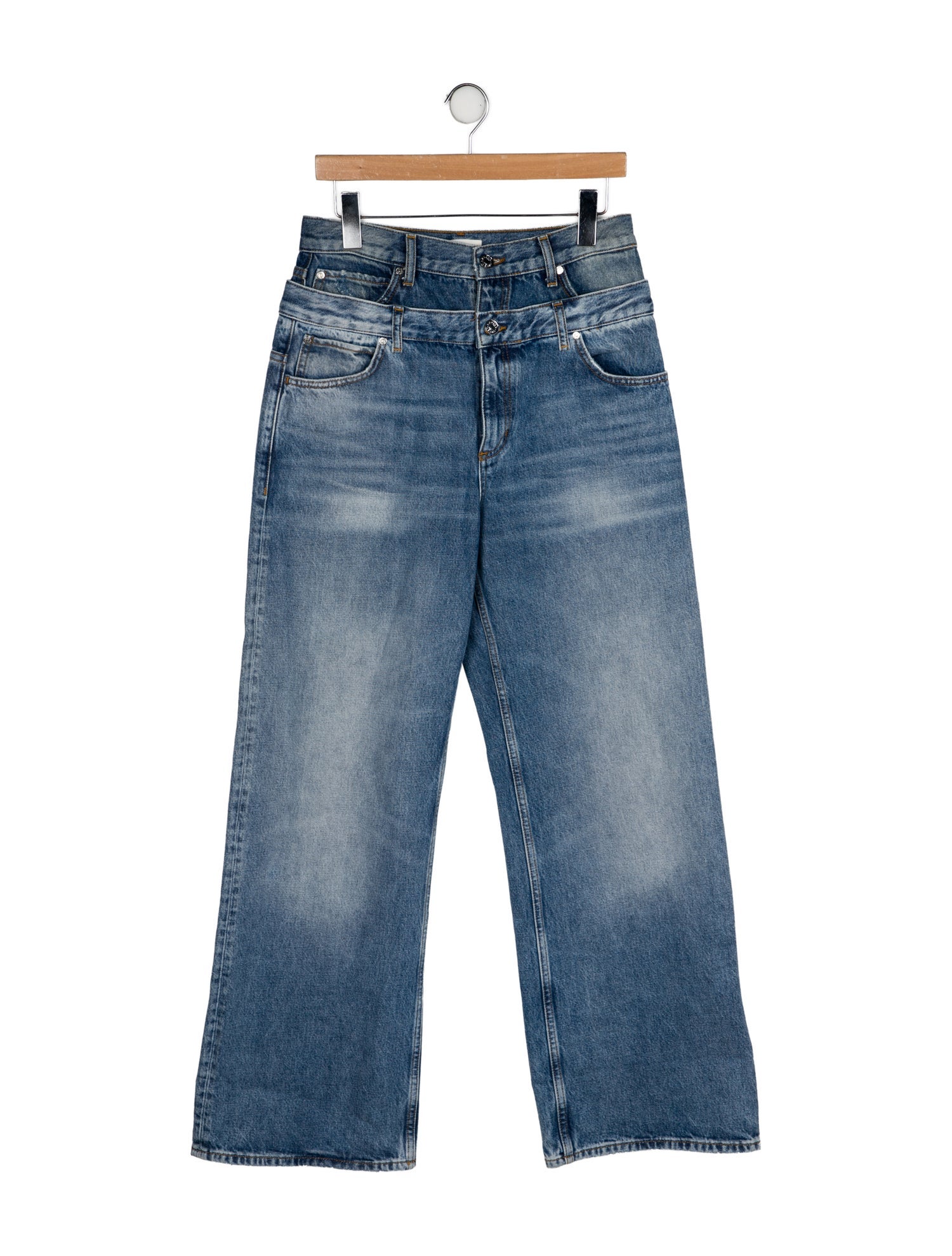 Sandro High-Rise Wide Leg Jeans