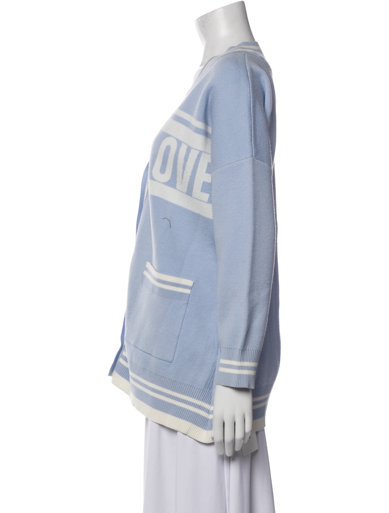 Sandro Striped V-Neck Sweater