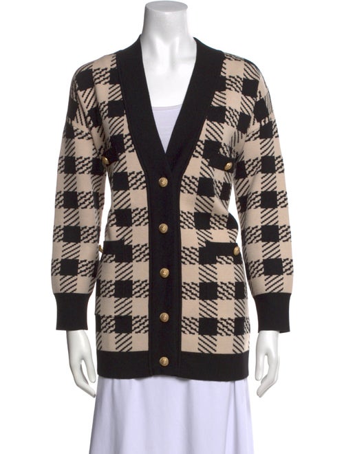 Sandro Printed V-Neck Sweater