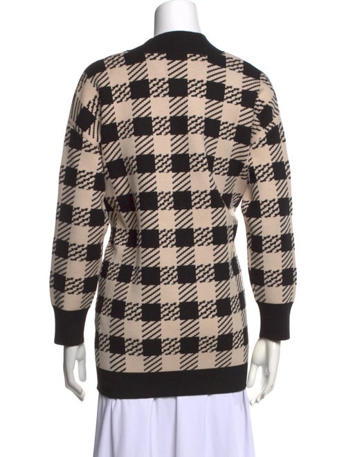 Sandro Printed V-Neck Sweater