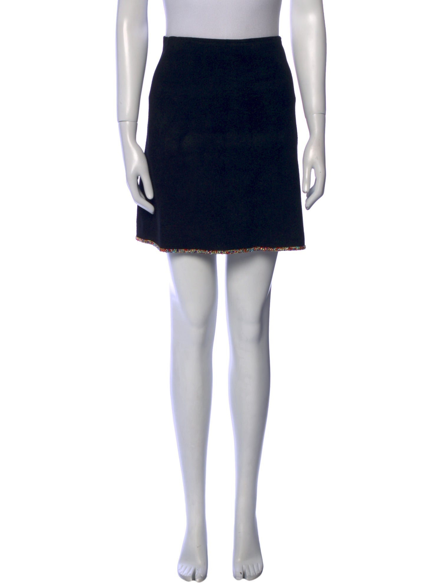 Sandro Crystal Embellishments Mini Skirt