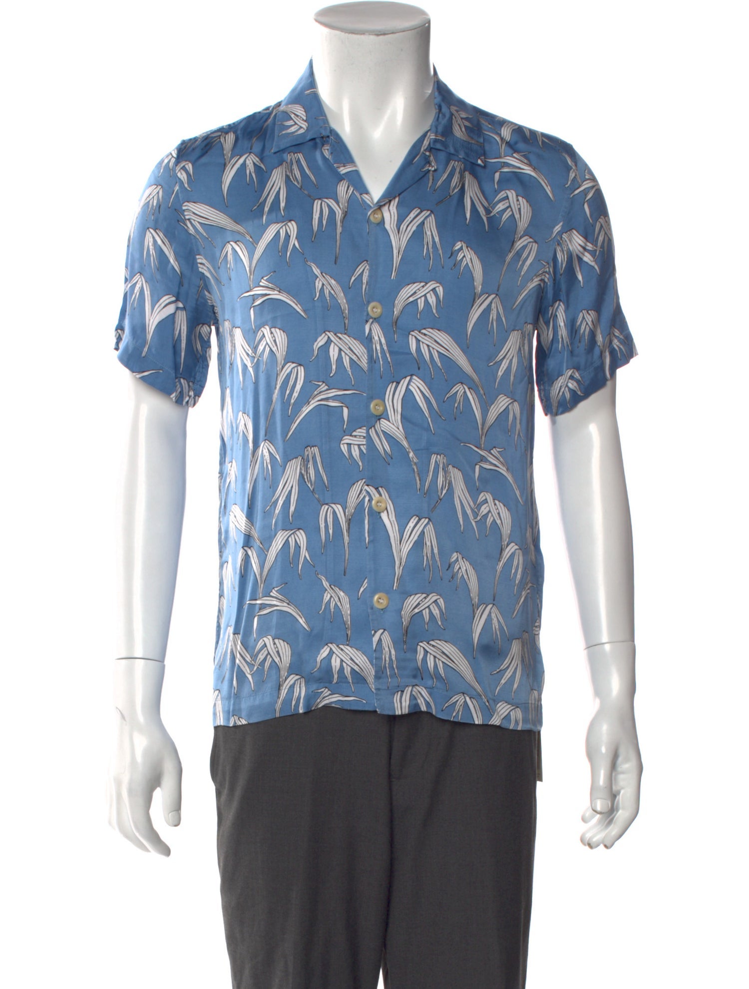 Sandro Printed Short Sleeve Shirt