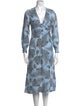 Sandro Paisley Print Midi Length Dress