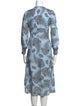 Sandro Paisley Print Midi Length Dress