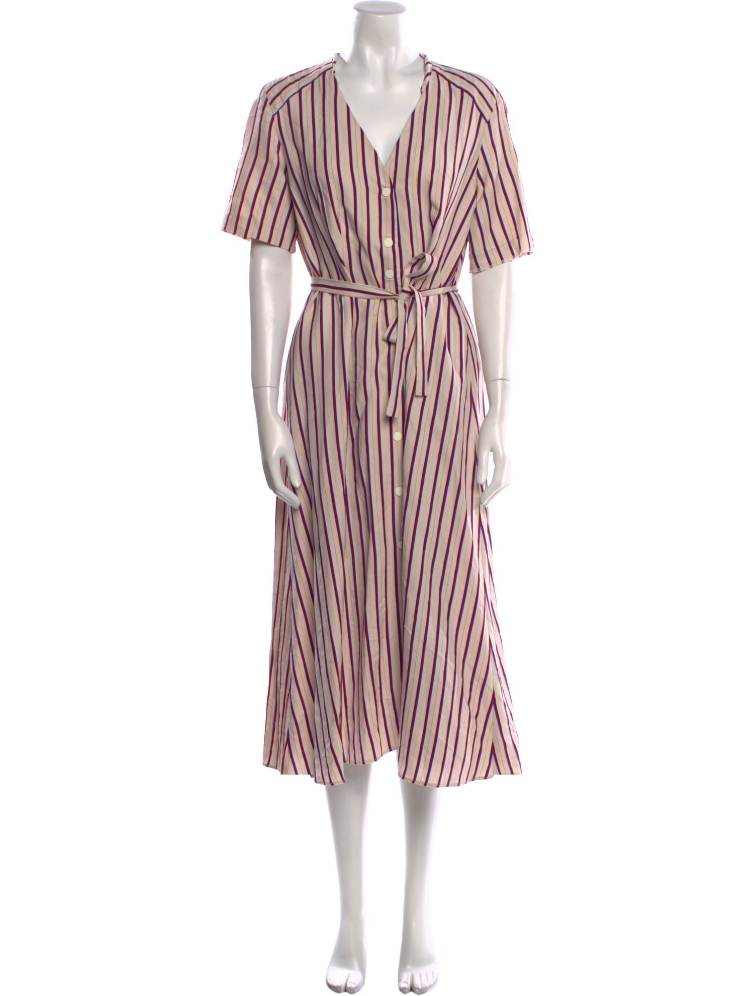 Sandro Striped Long Dress