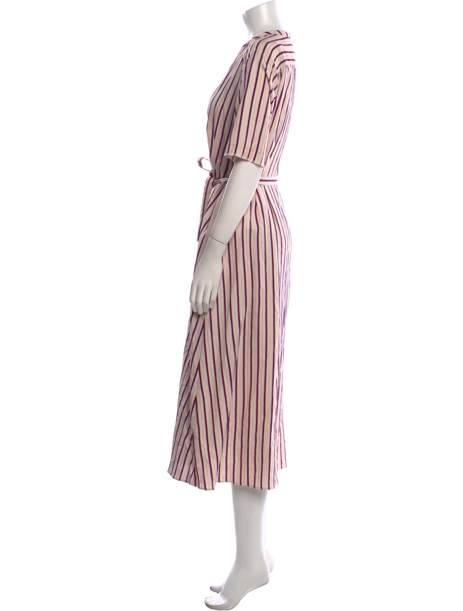 Sandro Striped Long Dress