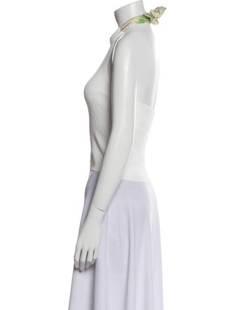 Sandro Halterneck Sleeveless Crop Top