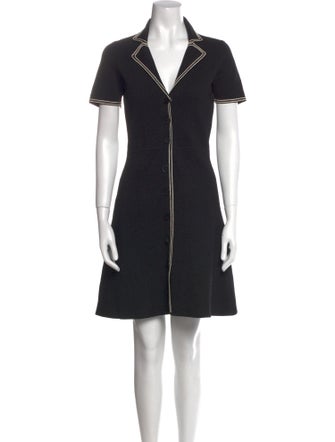 Sandro V-Neck Knee-Length Dress