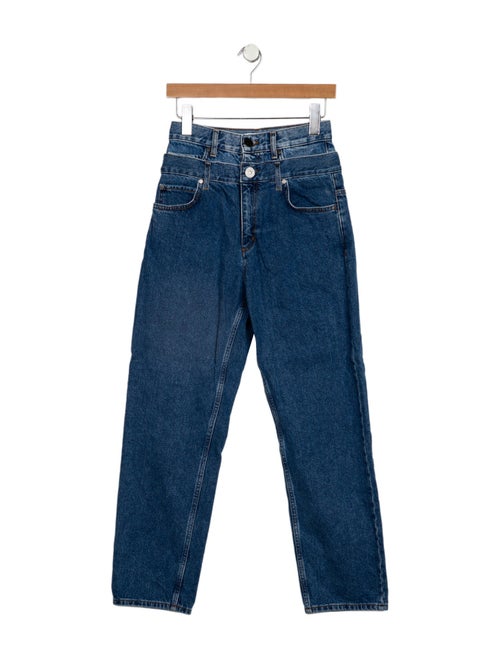 Sandro High-Rise Straight Leg Jeans