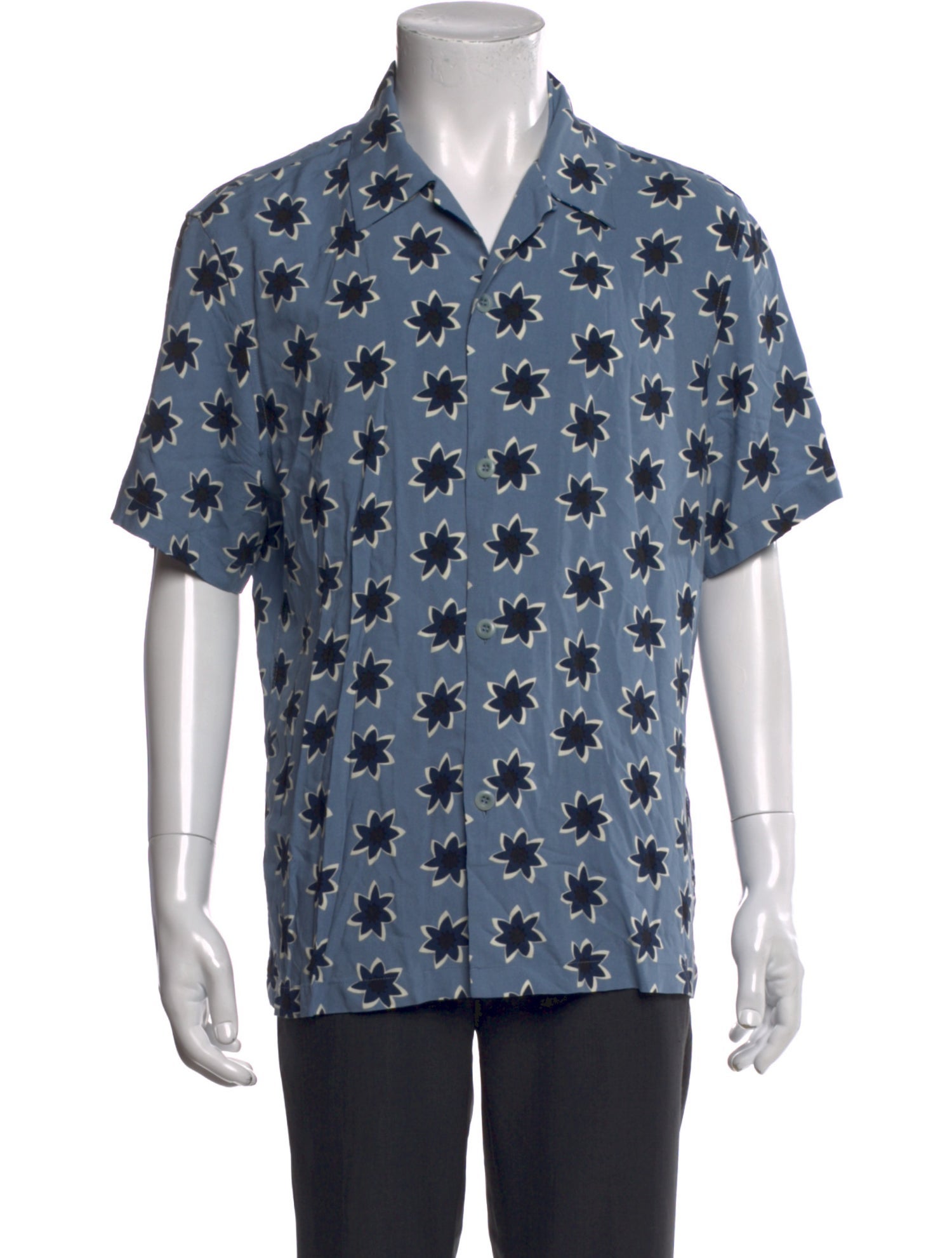 Sandro Printed Short Sleeve Shirt