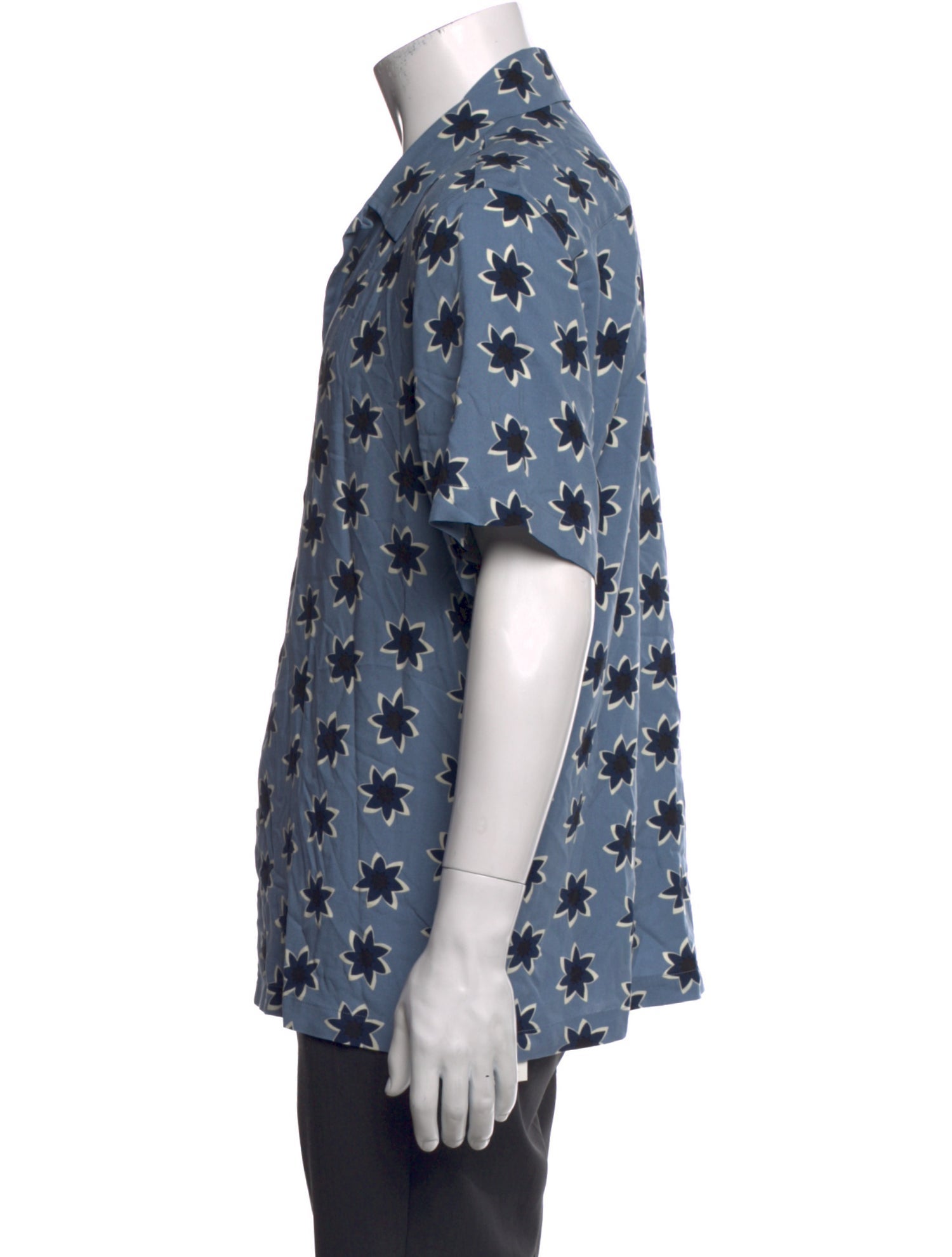 Sandro Printed Short Sleeve Shirt